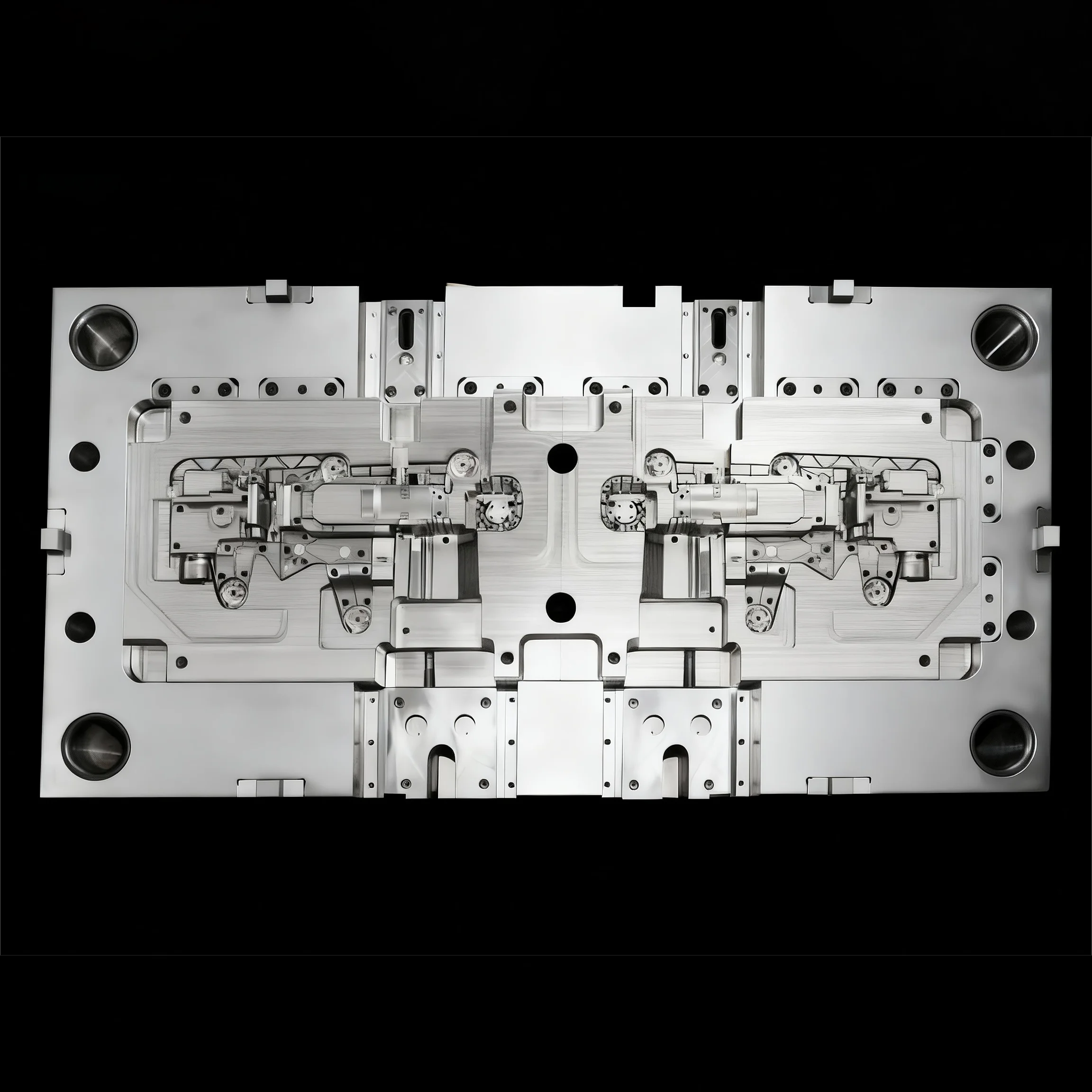 Concealed door handle mold
